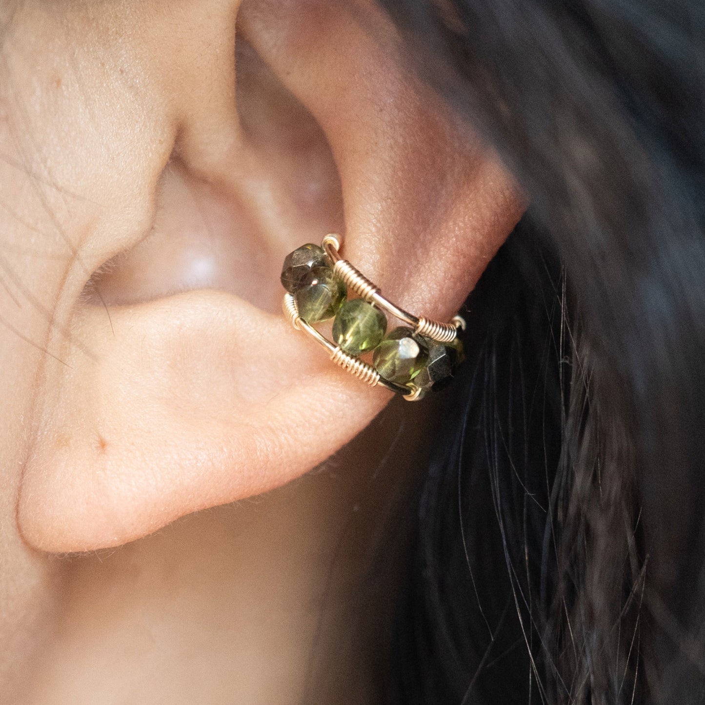 Minimalist Ear Cuff AirPods Chain | Handmade Wireless Safety Accessory