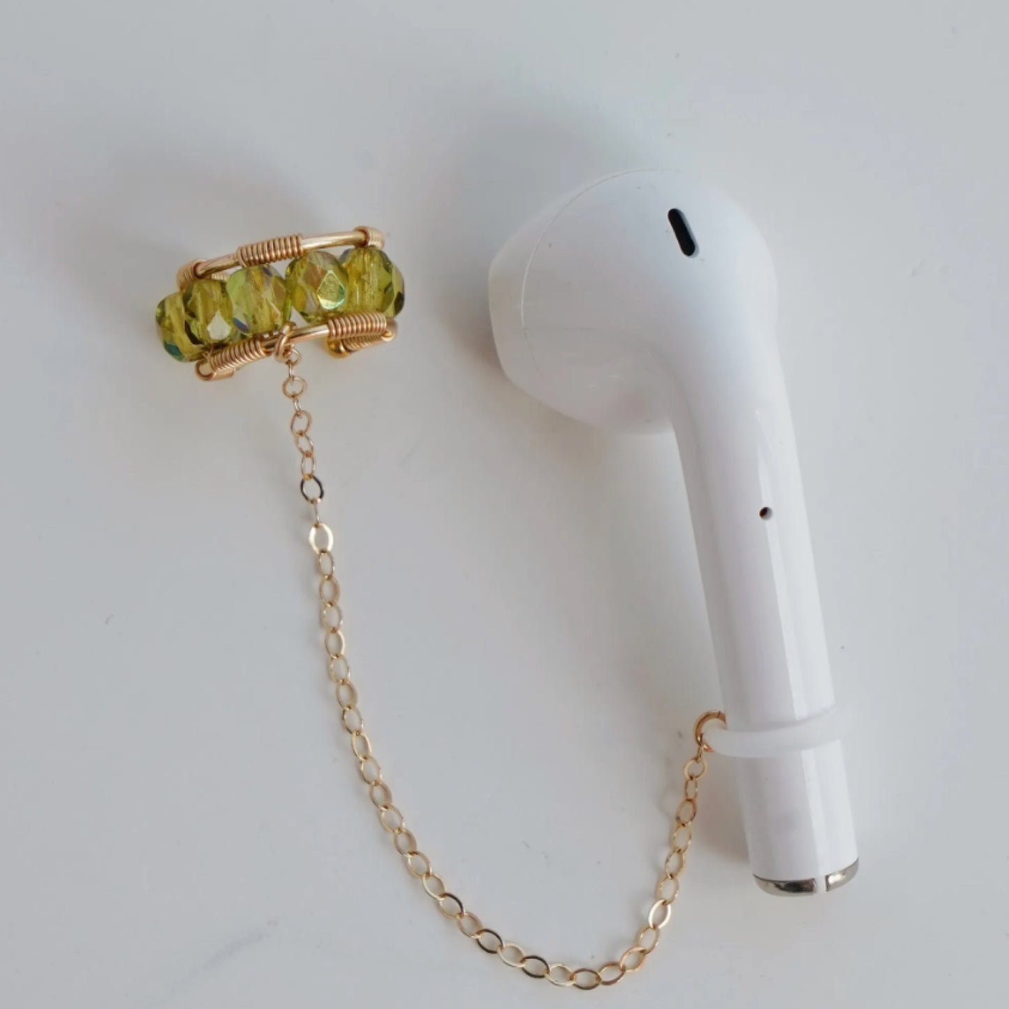 Minimalist Ear Cuff AirPods Chain | Handmade Wireless Safety Accessory