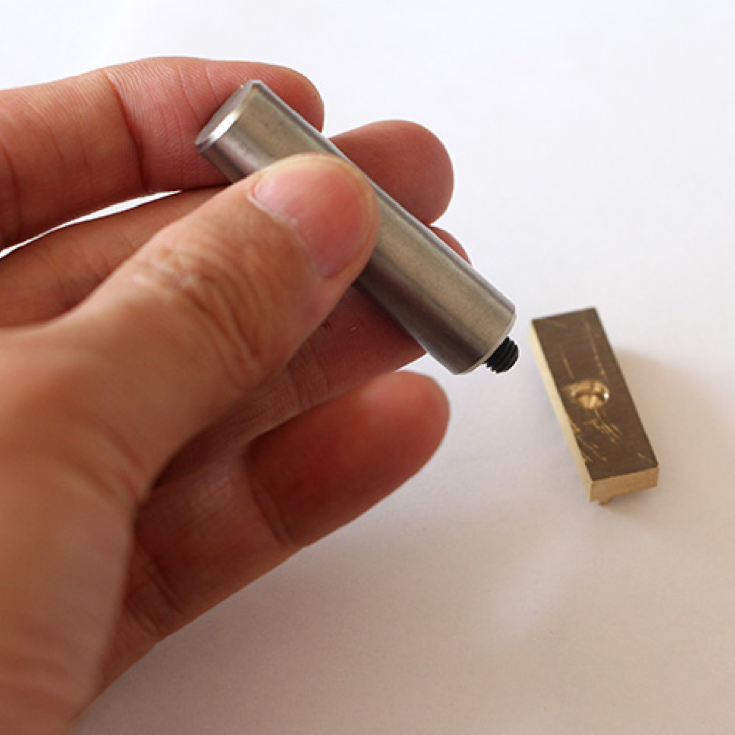 Custom Leather Brass Stamp | Personalized Logo & Icon Engraving Tool for Corina