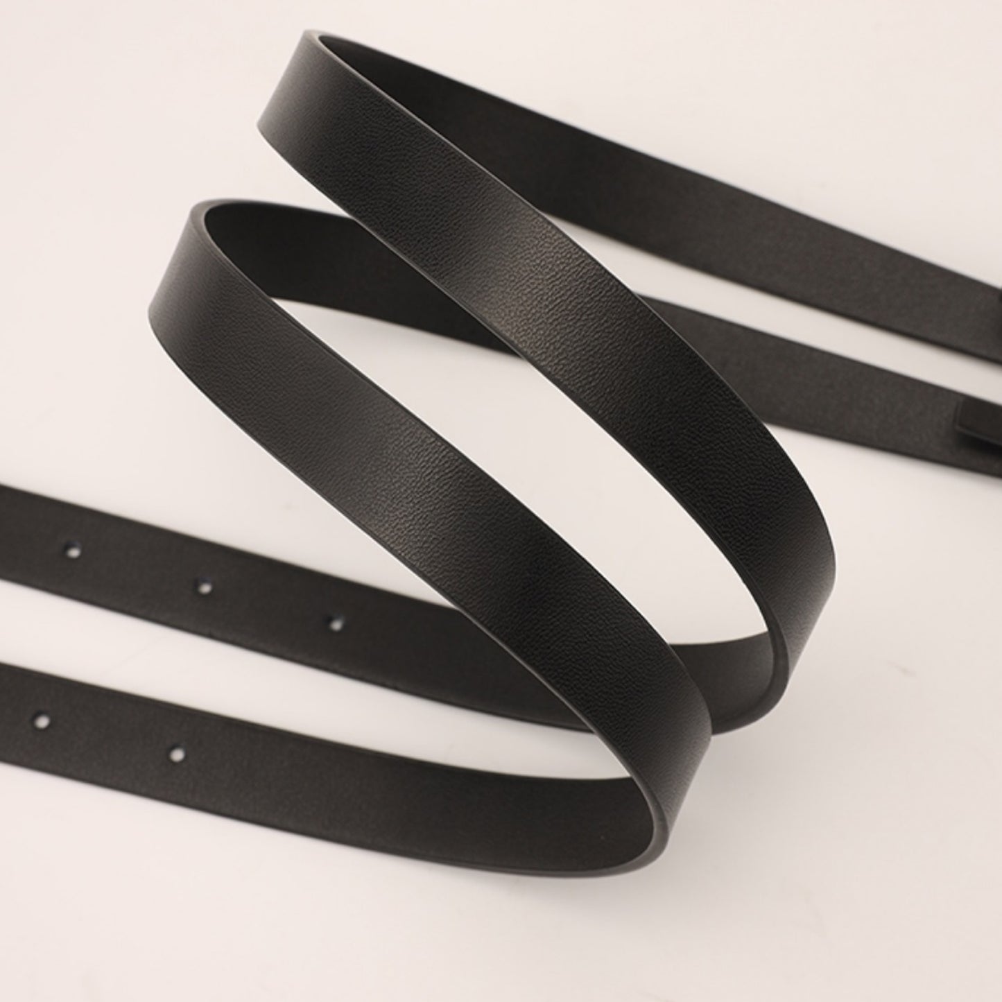 Black belt on a light gray background