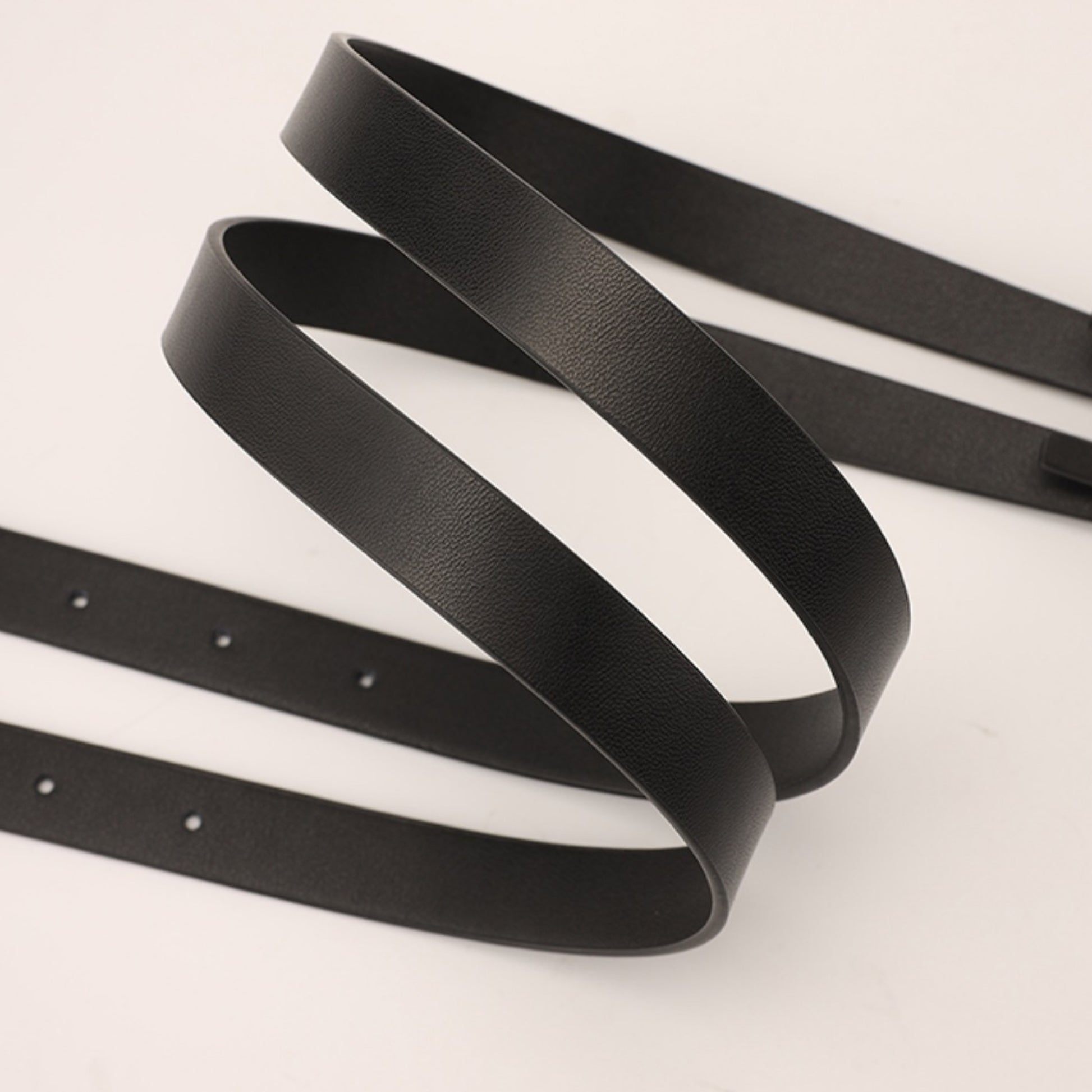 Black belt on a light gray background