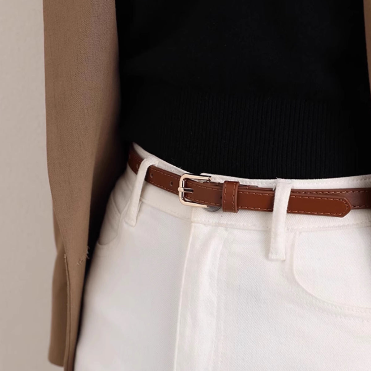 Vintage Leather Waist Belt for Women | Adjustable Corset  display picture 2