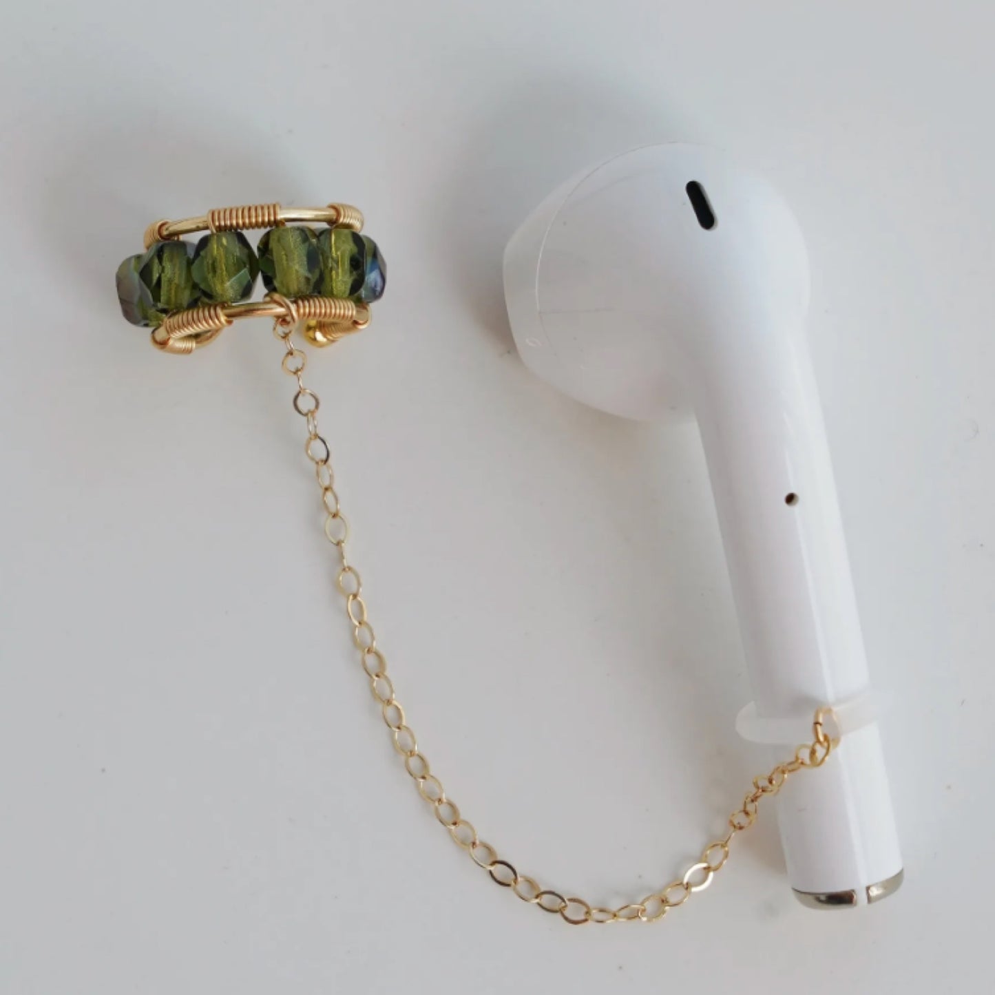 Minimalist Ear Cuff AirPods Chain | Handmade Wireless Safety Accessory