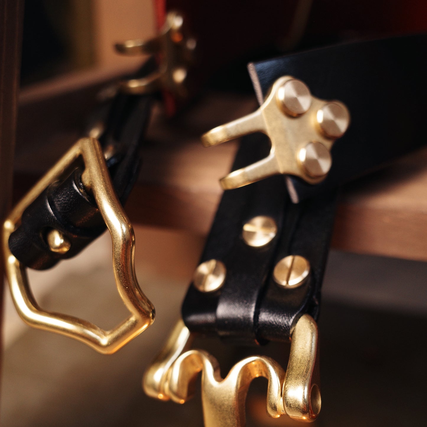 Handmade Littleton Cavalry Leather Belt for Men | American Vintage Brass Buckle